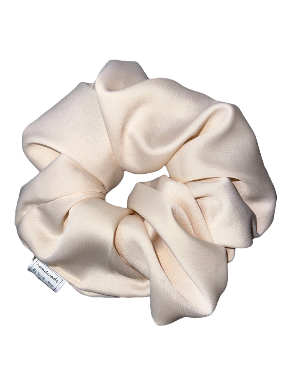 The Ashley Collection - Ivory Satin Hair Scrunchies