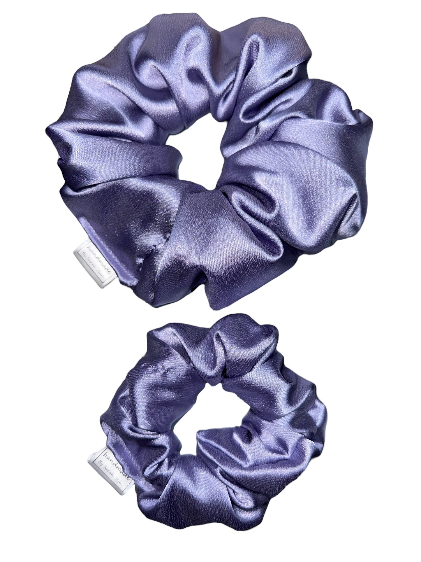 The Chelsea Collection - Lilac Satin Hair Scrunchies