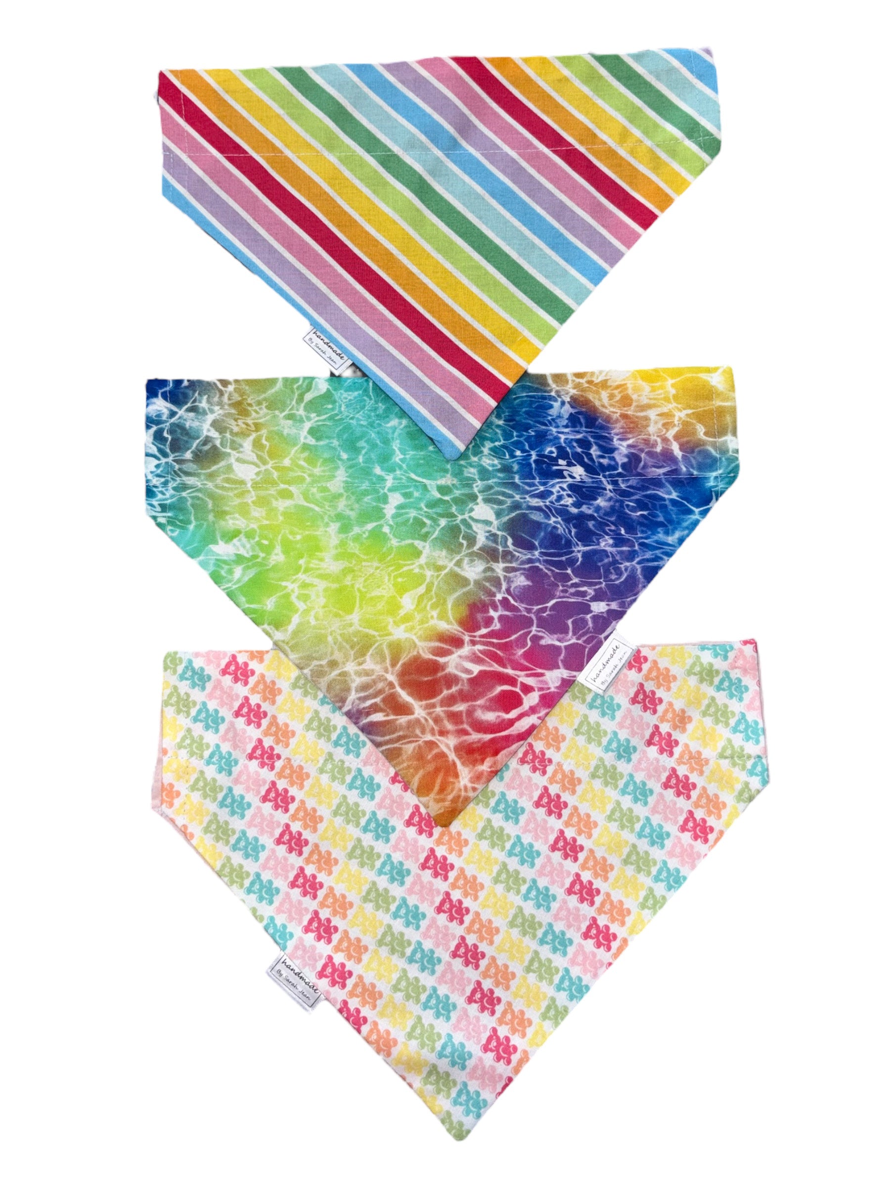 Rainbow Joy Collection - Bubblegum Bears Bandana and Hair Scrunchie
