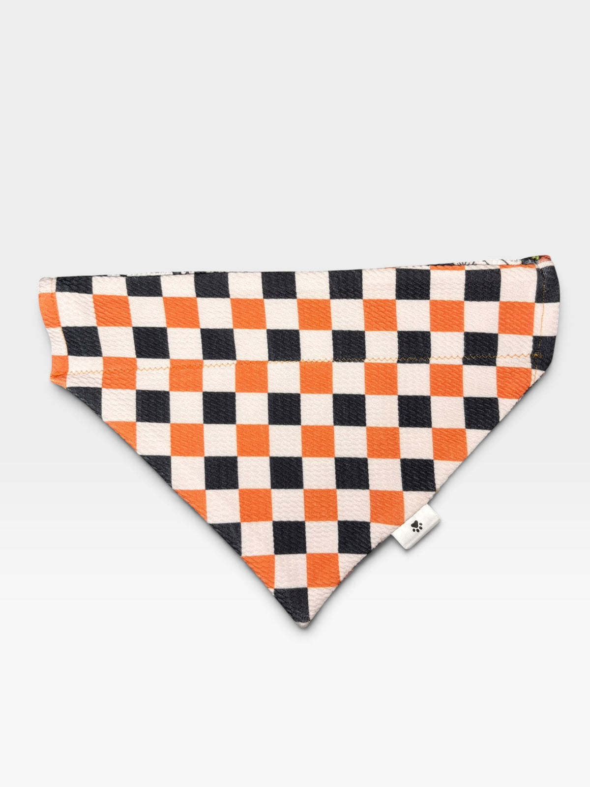 Spooky Season Collection - Ghostly Garden + Halloween Checker Reversible Bandana
