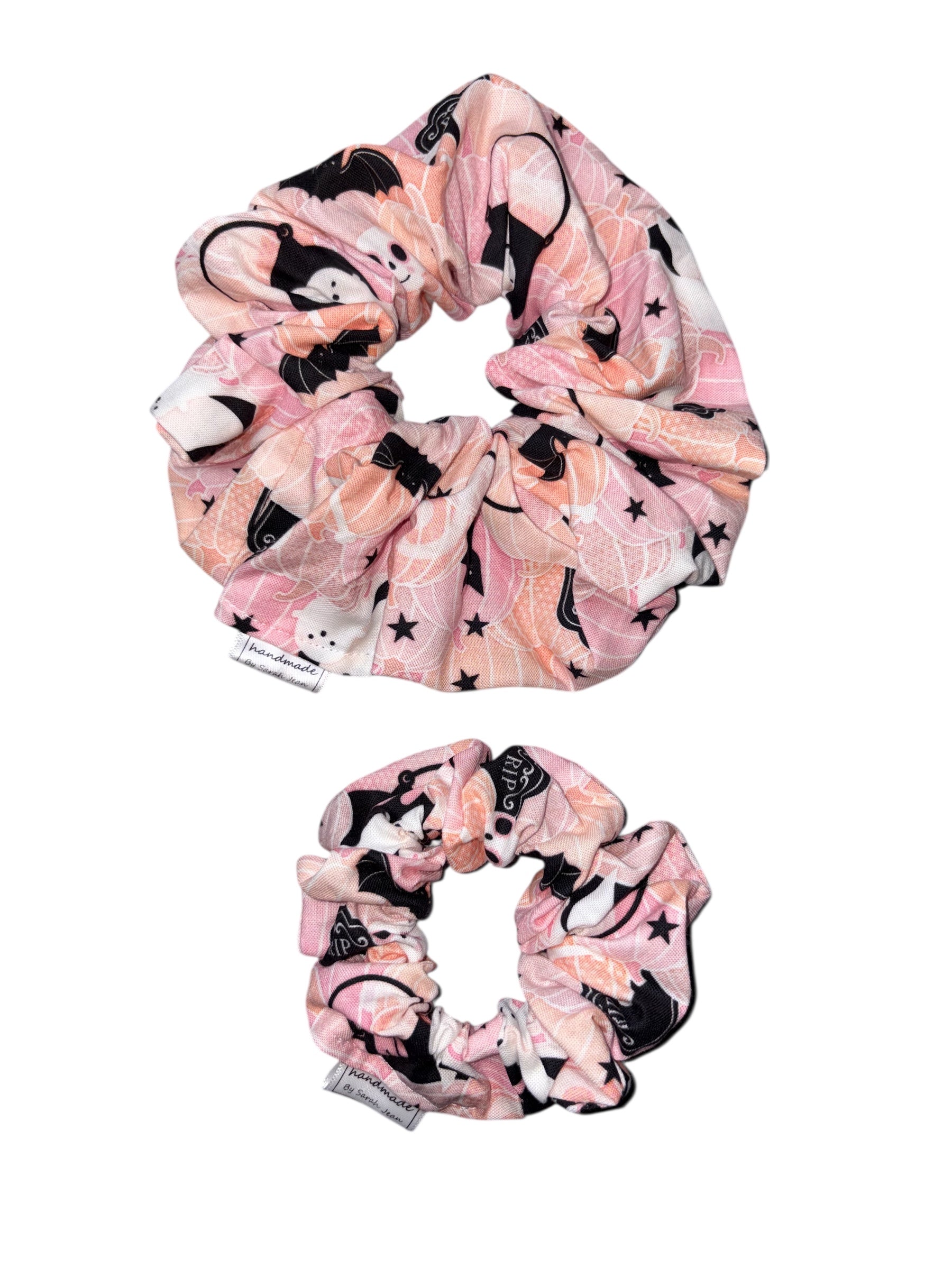 Halloween Collection - Pumpkins & Ghosts Hair Scrunchie