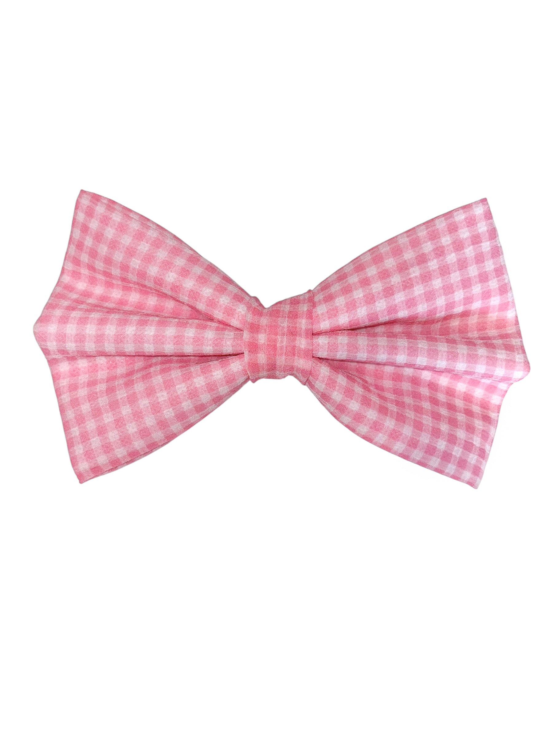 The Hayley Collection - Pink Gingham Bow Tie