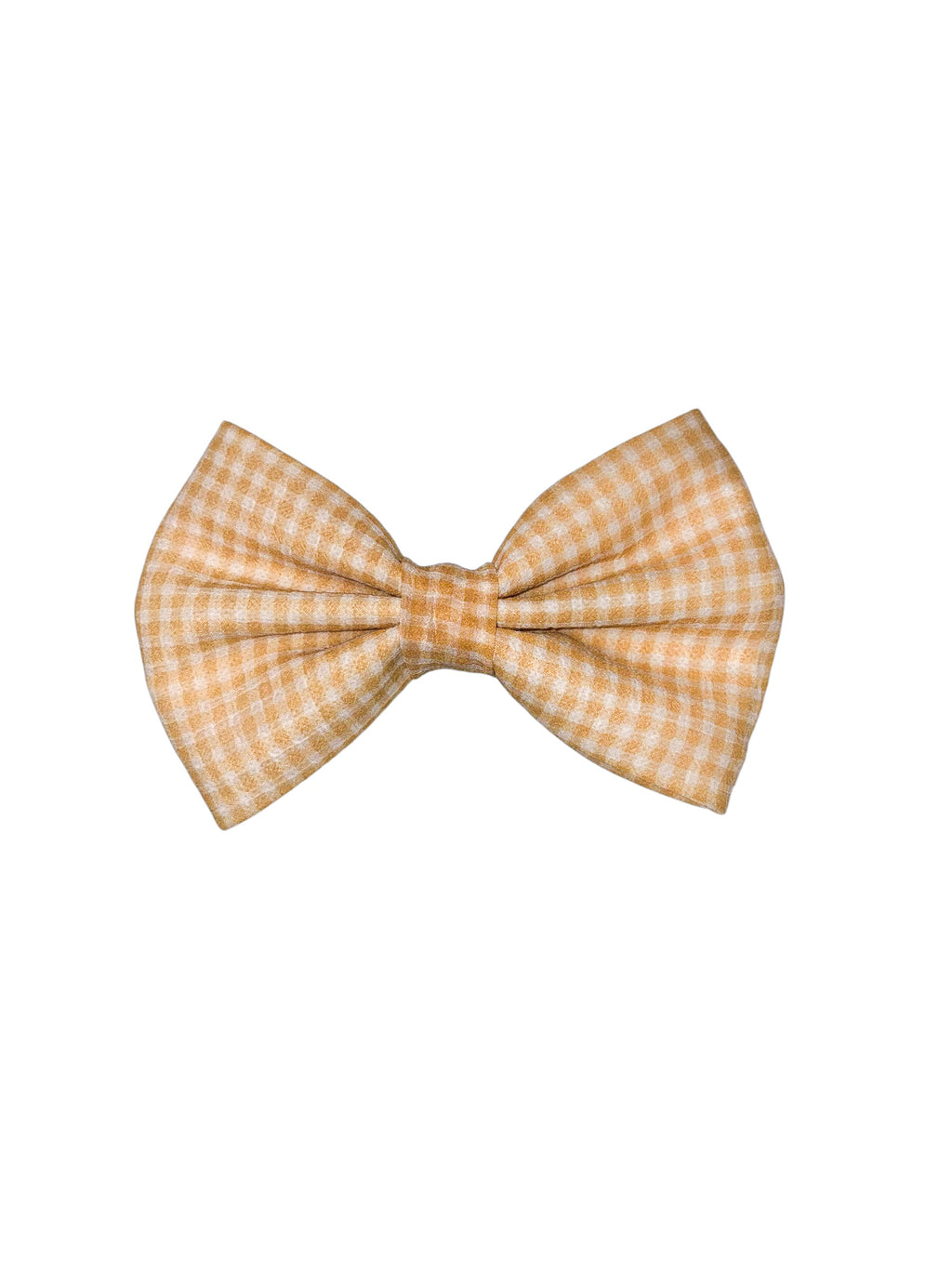 The Hayley Collection - Butter Yellow Gingham Bow Tie
