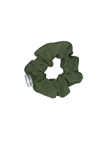 Olive Green Hair Scrunchies