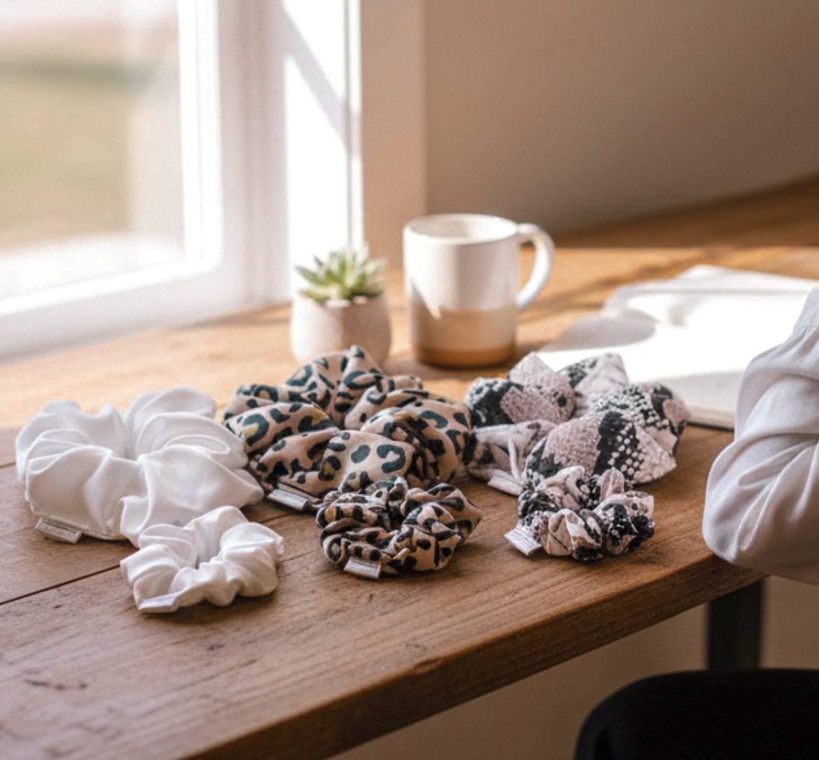 The Holly Collection - Cloud White Hair Scrunchie