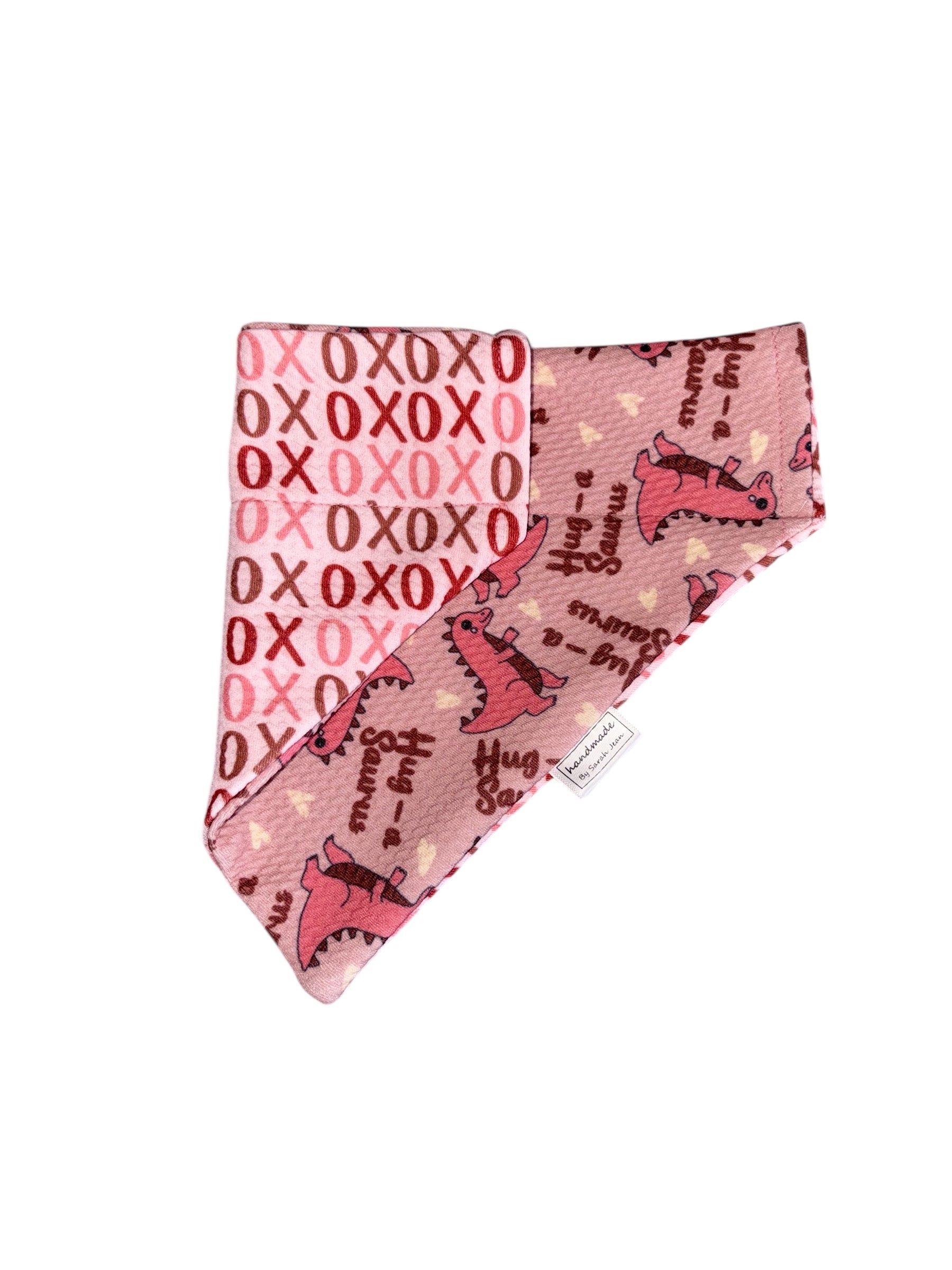 Valentine's Day Collection - Dinos + XOXO Double Sided Bandanas