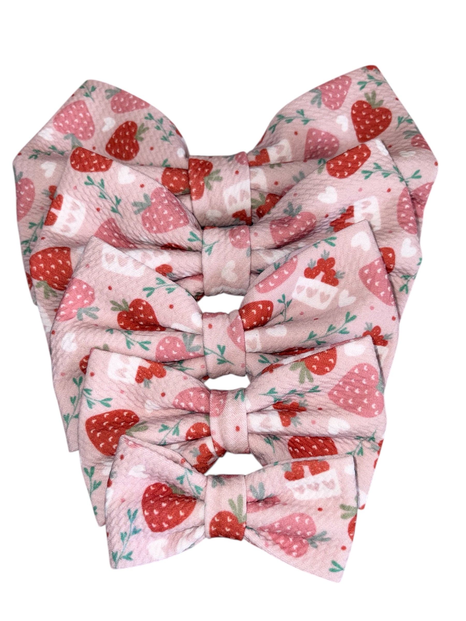 Valentine's Day Collection - Strawberries Bow Ties
