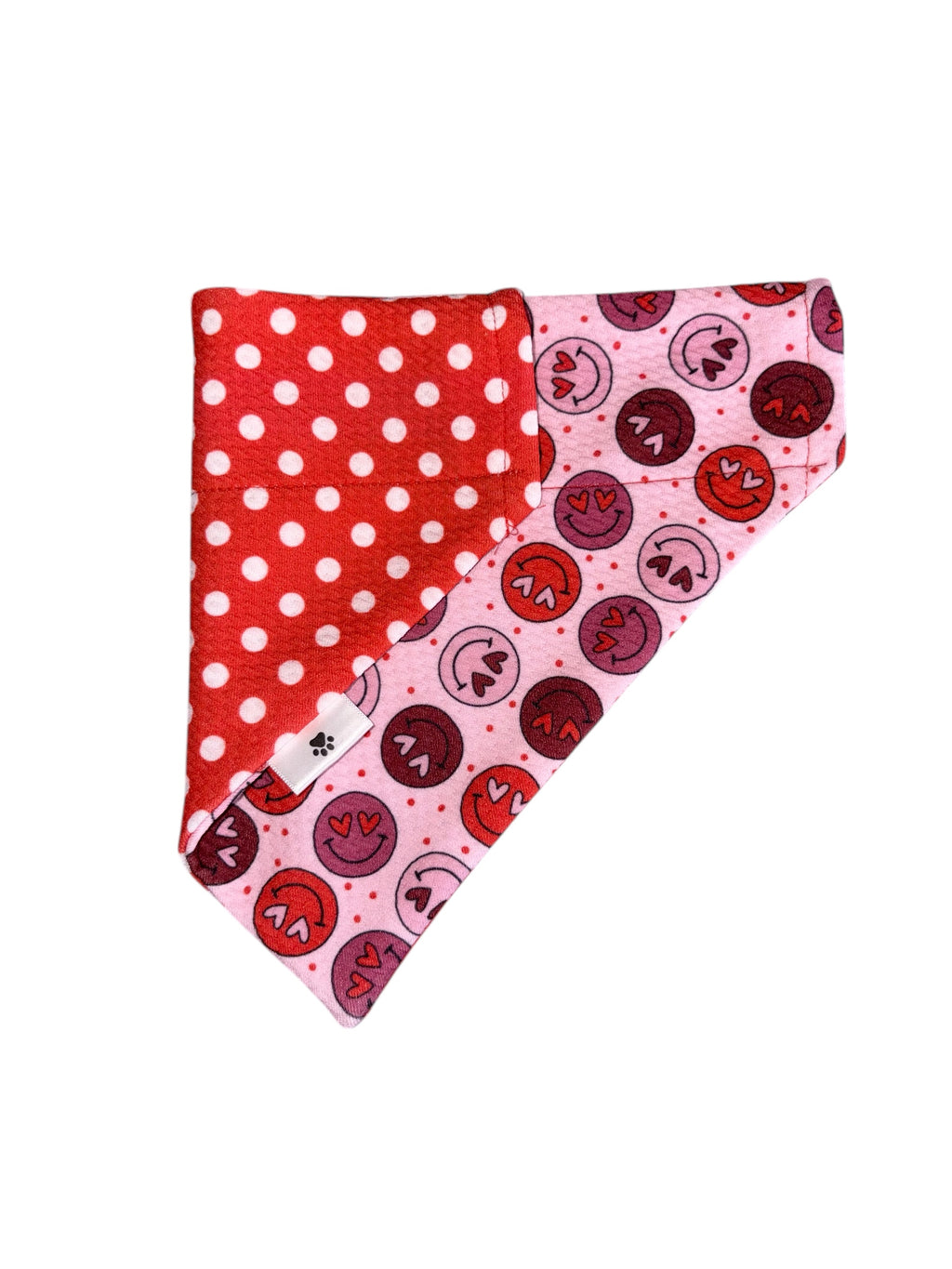 Valentine's Day Collection - Smilies + Polkadots Double Sided Bandanas
