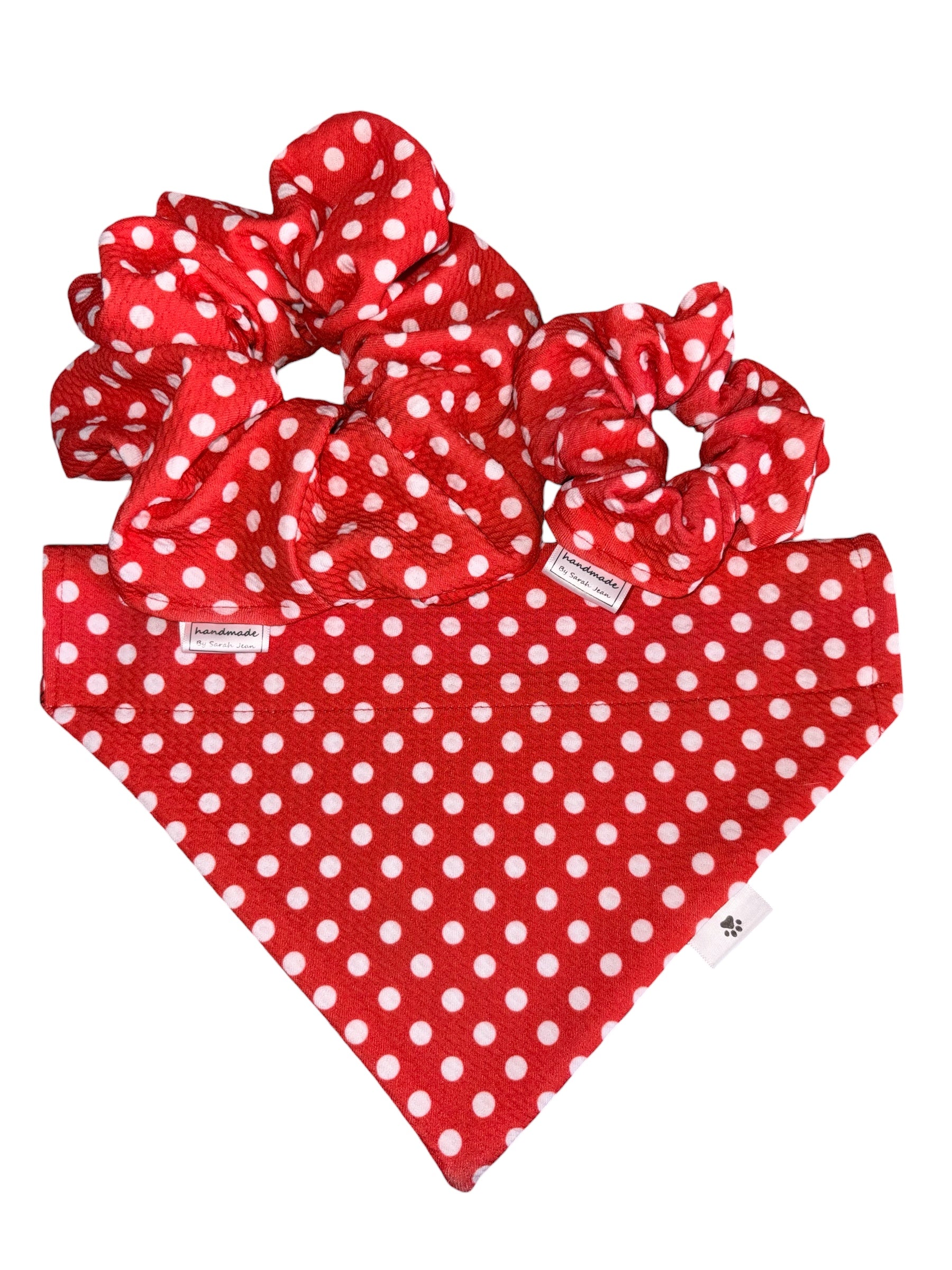 Valentine's Day Collection - Smilies + Polkadots Double Sided Bandanas