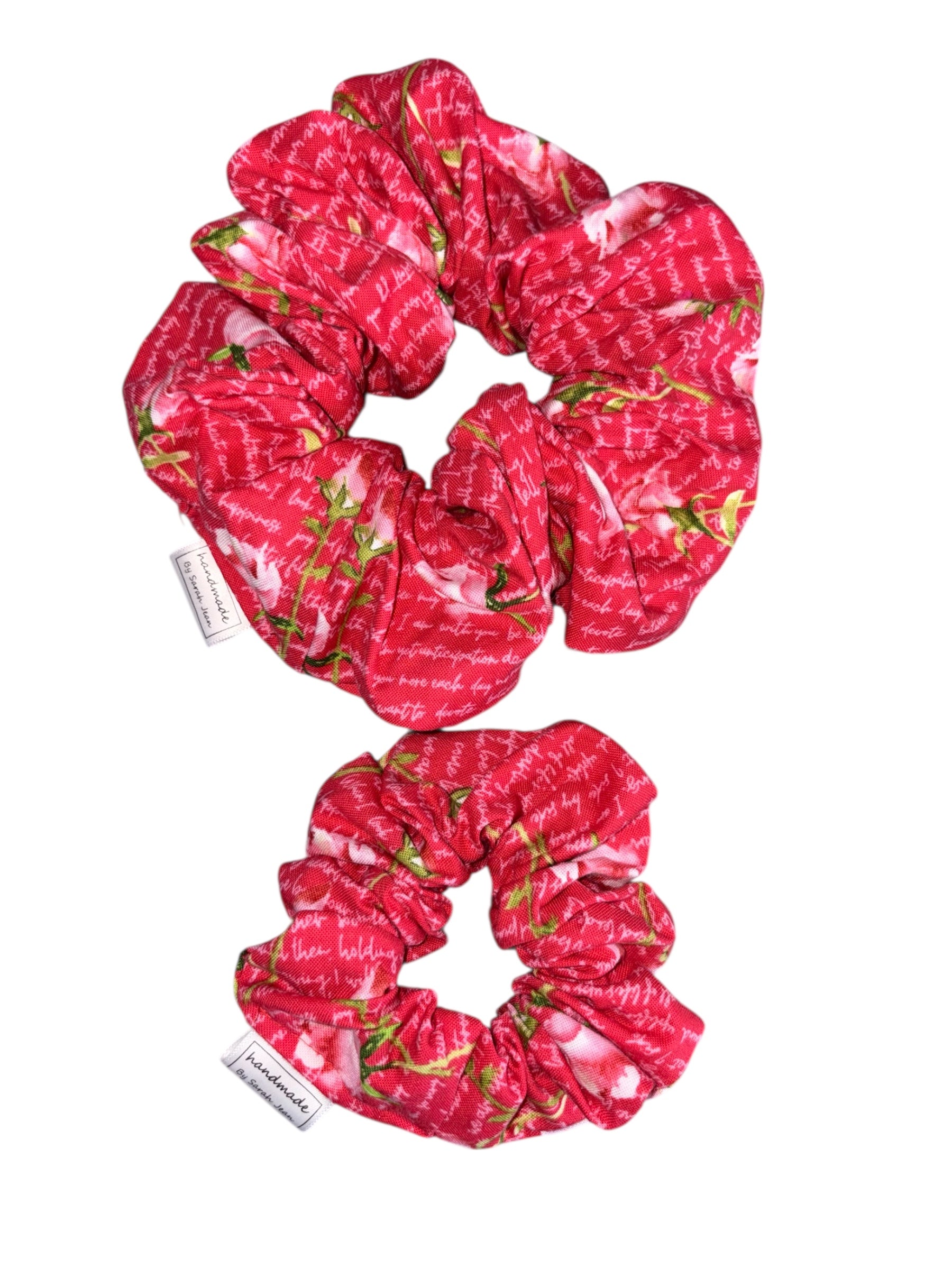 Valentine's Day Collection - Love Letters Hair Scrunchies
