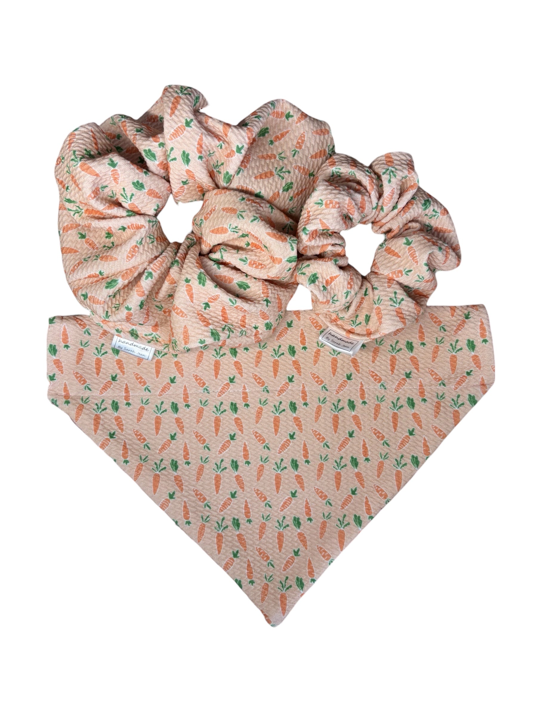 Easter Collection - Wildflower Blush + Carrot Patch Double Sided Bandana
