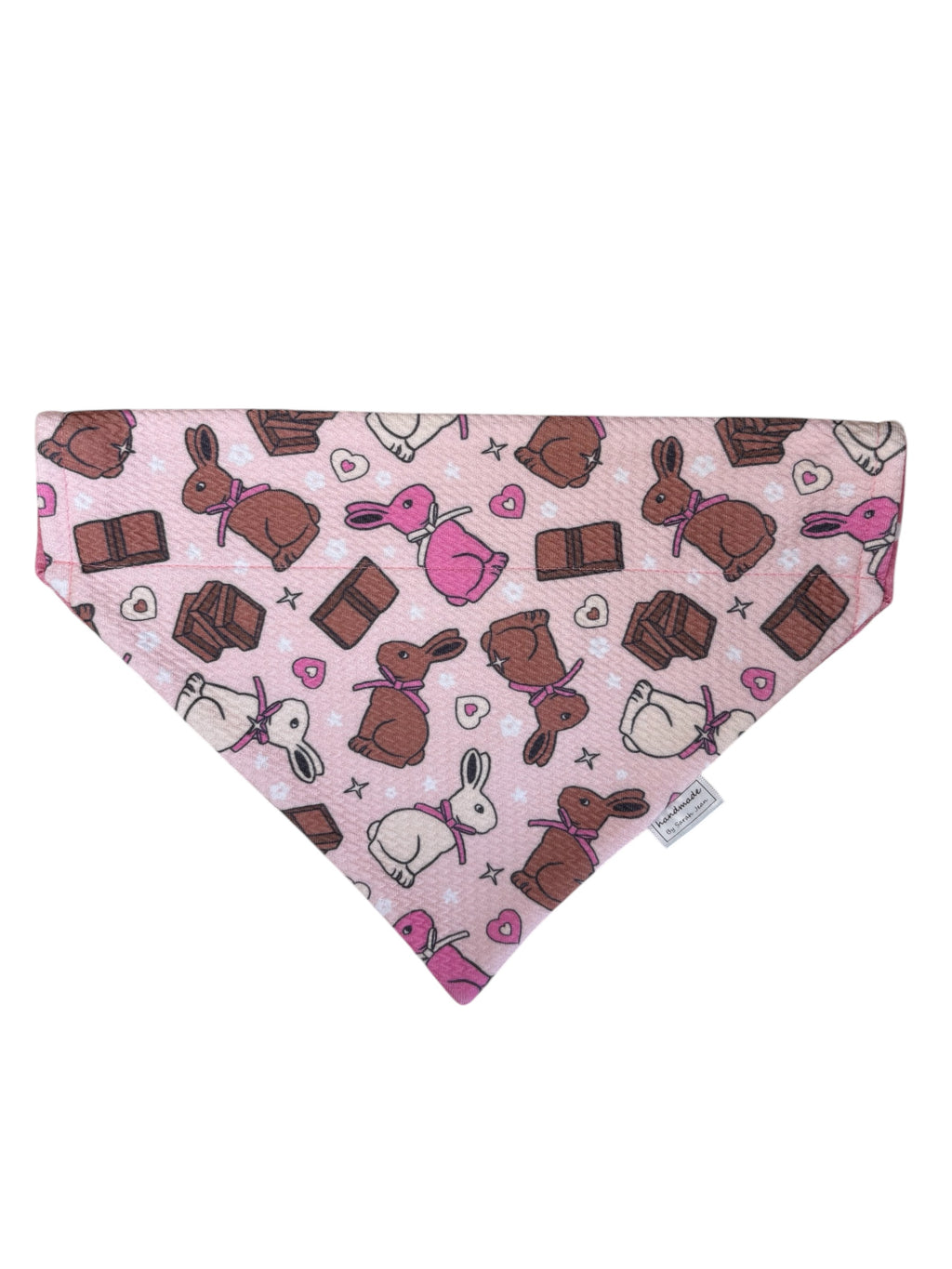Easter Collection - Strawberry Polkadot + Chocolate Treat Double Sided Bandana