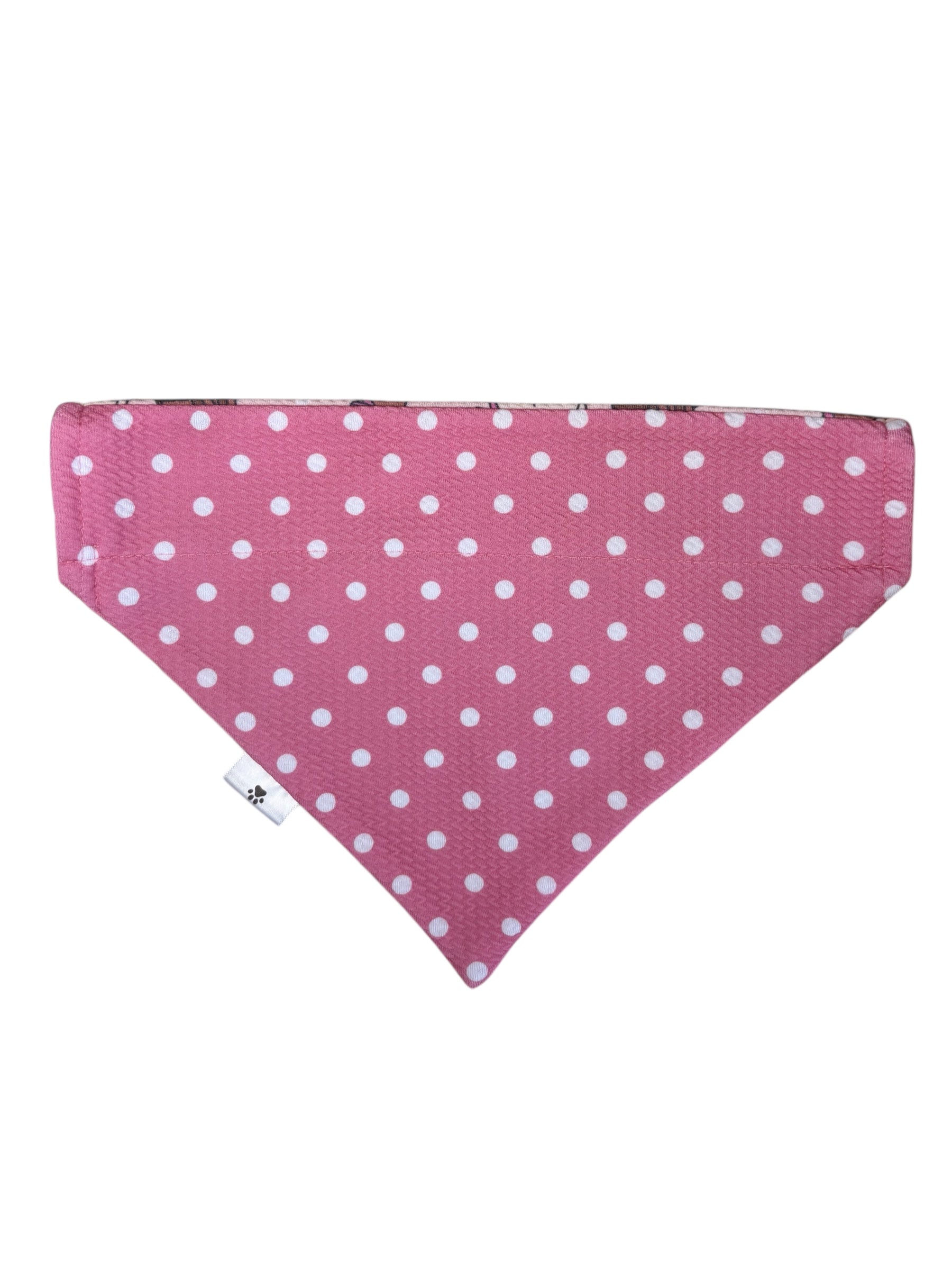 Easter Collection - Strawberry Polkadot + Chocolate Treat Double Sided Bandana