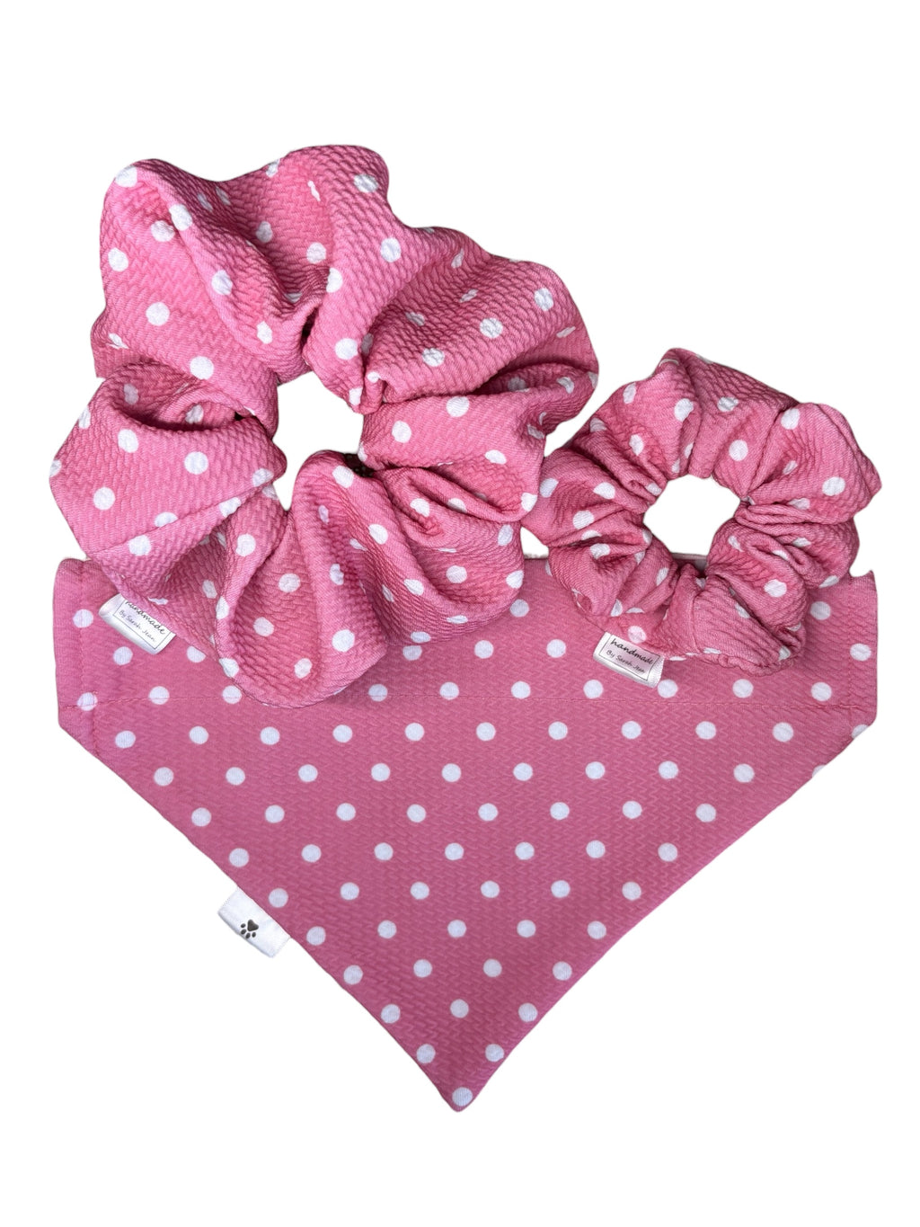 Easter Collection - Strawberry Polkadot + Chocolate Treat Double Sided Bandana