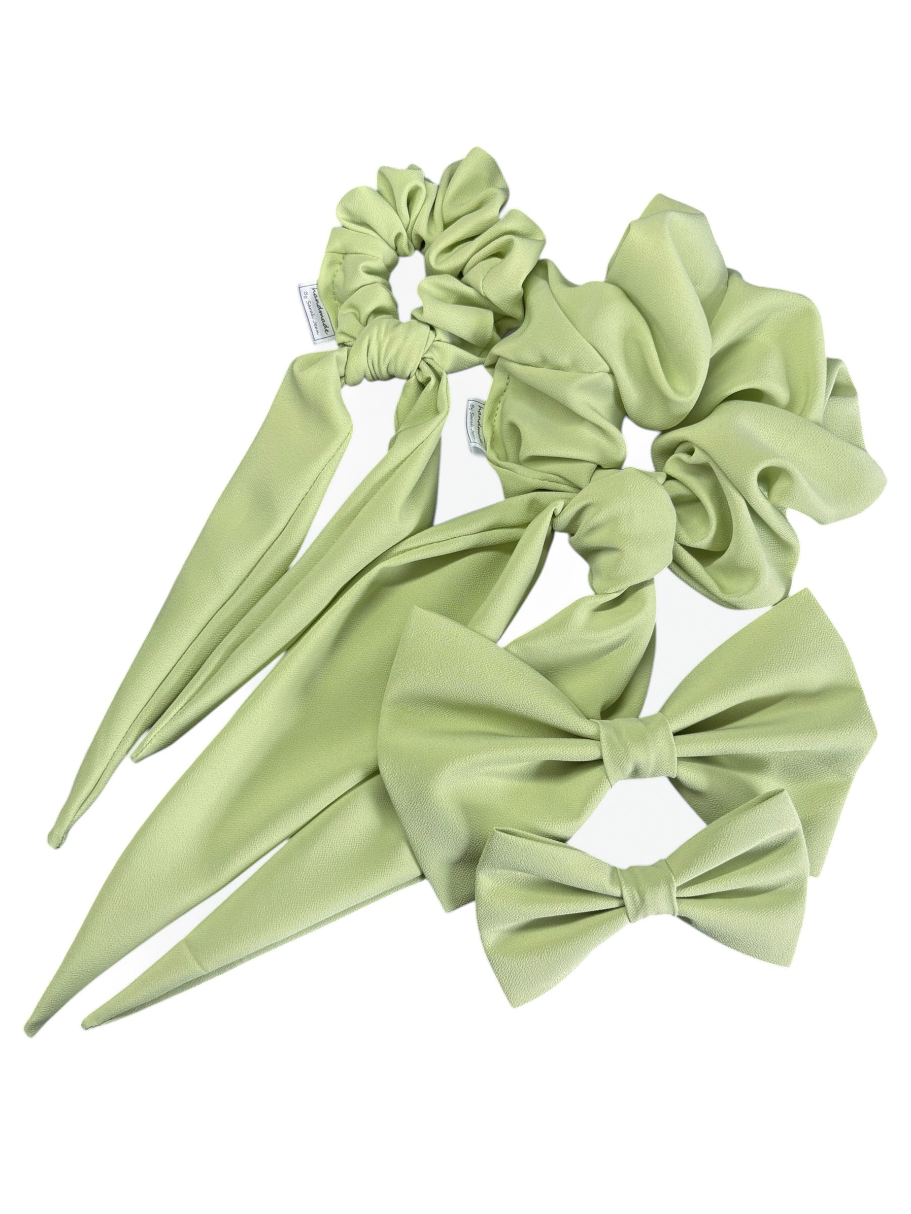 The Tiffany Collection – Sage Mist Scarf Scrunchies