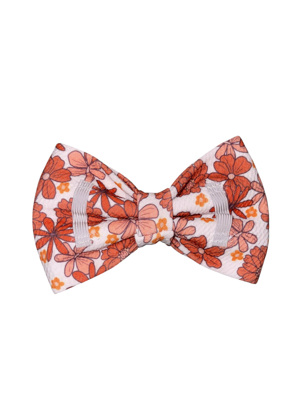 Flutter and Bloom Collection - Tangerine Bloom Bow Tie