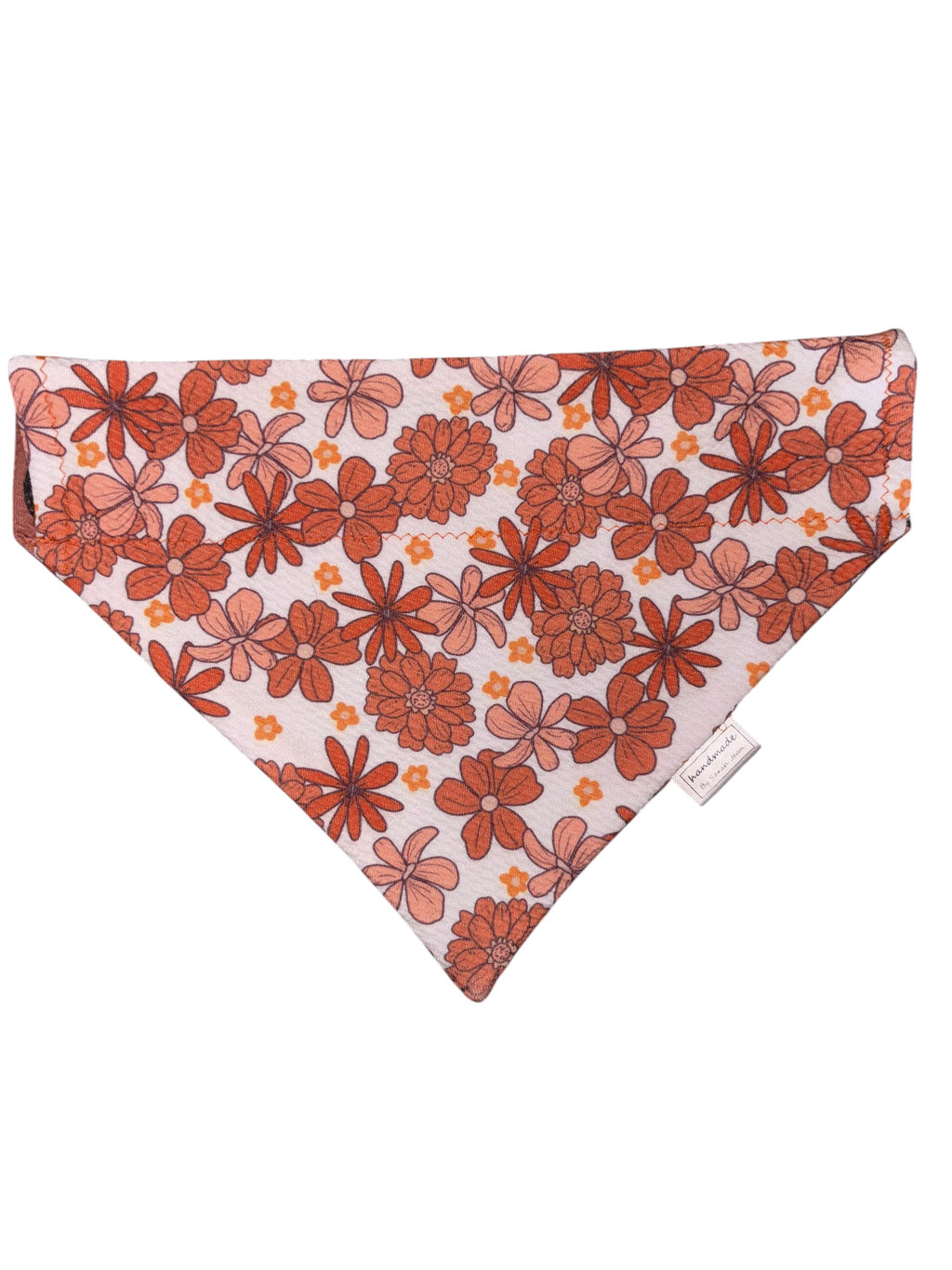 Flutter and Bloom Collection - Monarch Meadow + Tangerine Bloom Reversible Bandana