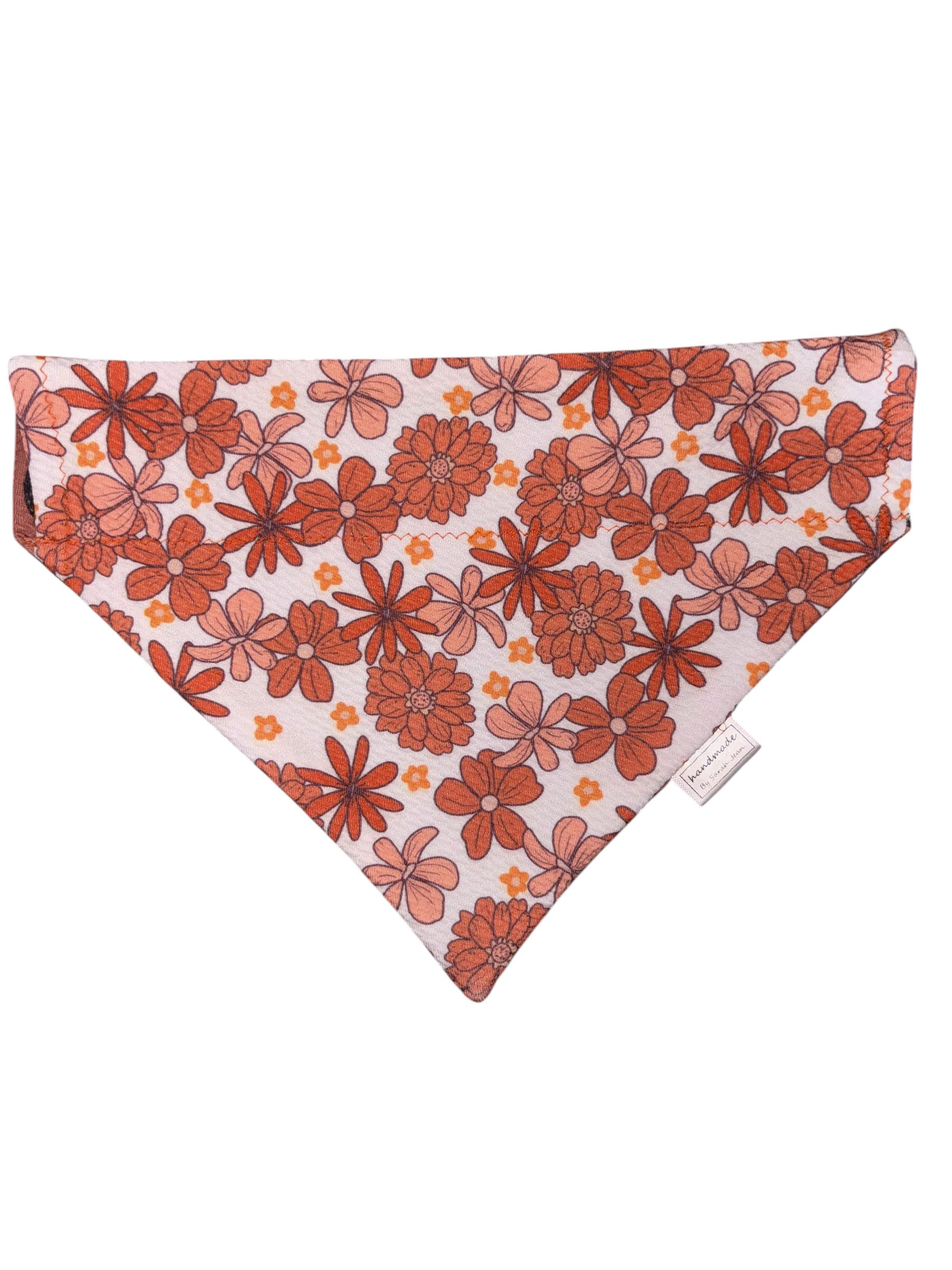 Flutter and Bloom Collection - Monarch Meadow + Tangerine Bloom Reversible Bandana