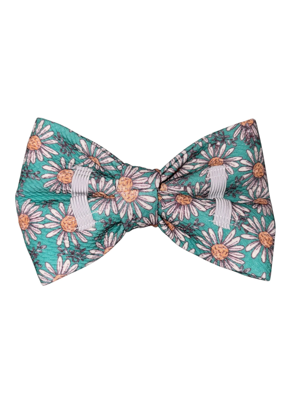 Flutter and Bloom Collection - Teal Daisy Bow Tie