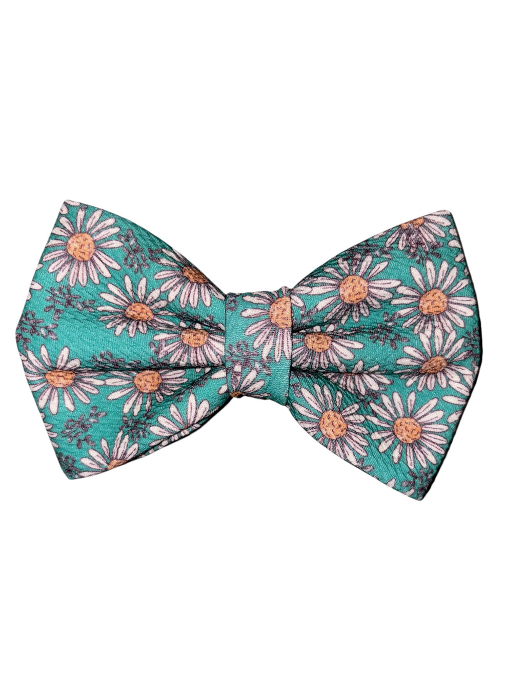 Flutter and Bloom Collection - Teal Daisy Bow Tie