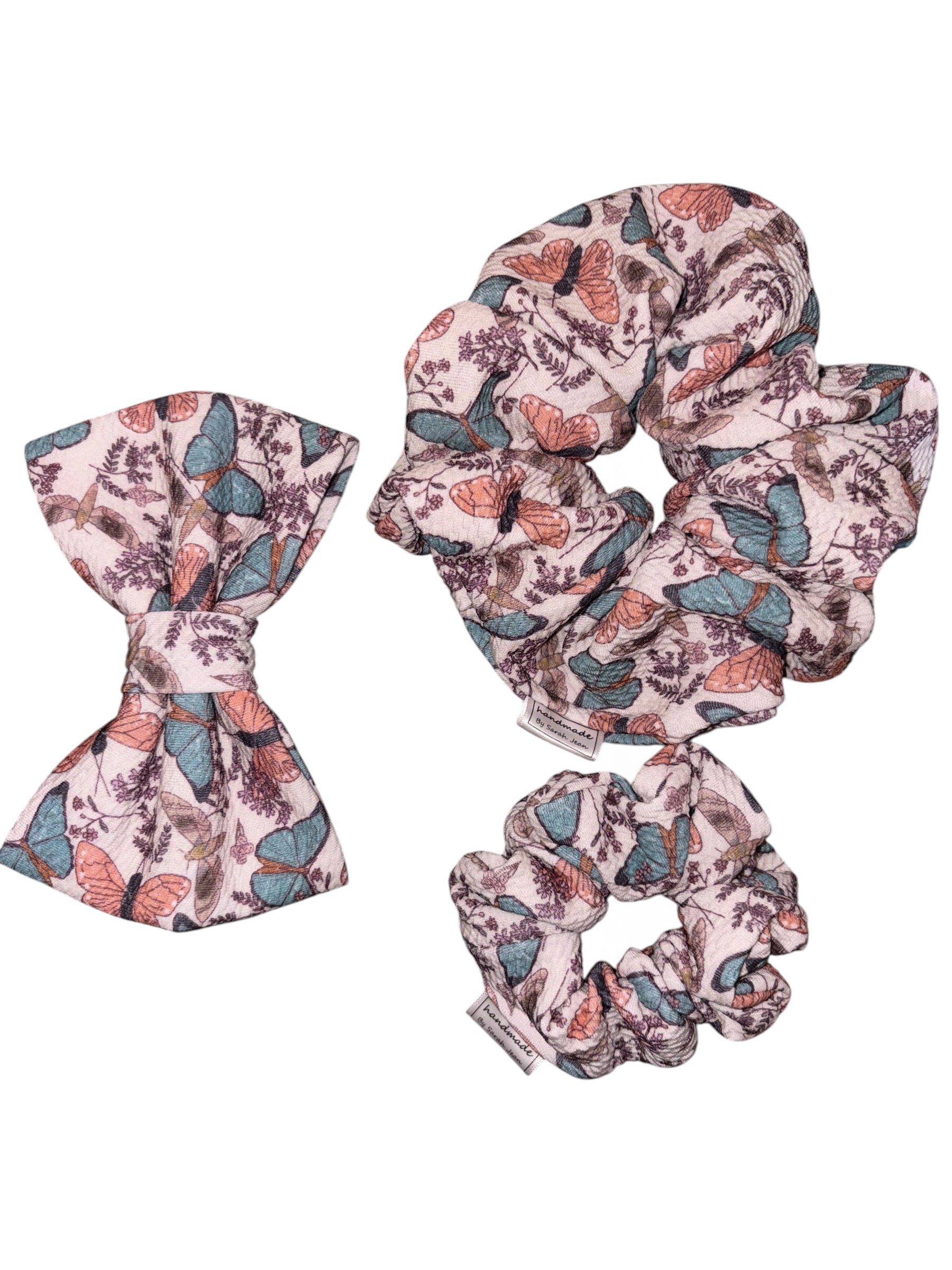 Flutter and Bloom Collection - Blush Flutter Bow Tie
