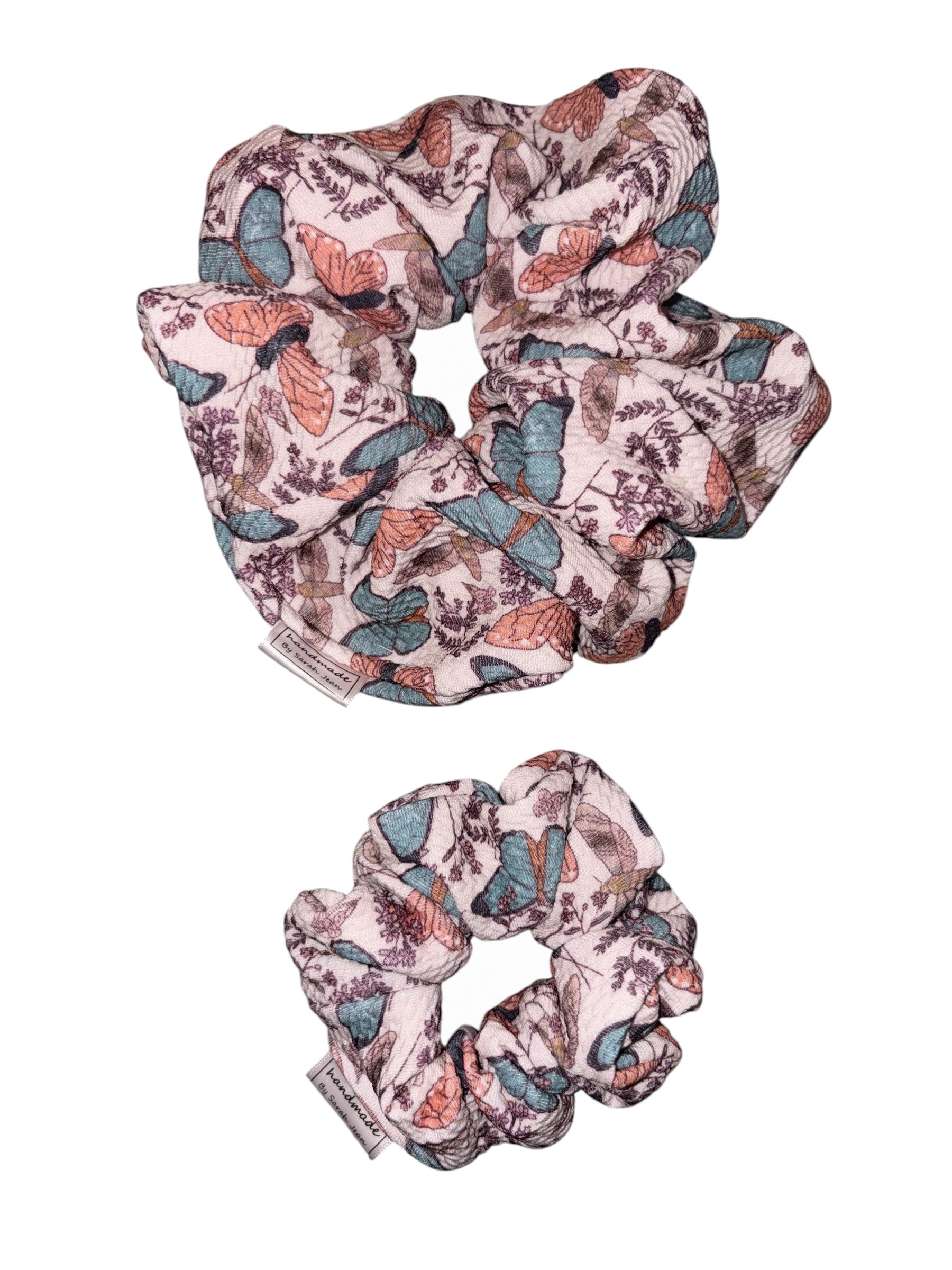 Flutter and Bloom Collection - Blush Flutter Hair Scrunchie