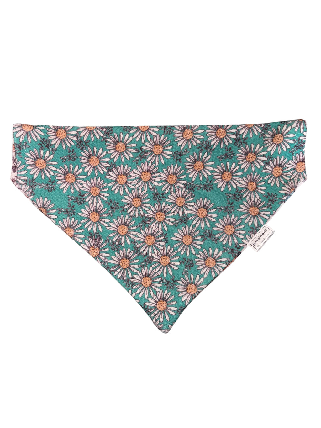 Flutter and Bloom Collection - Teal Daisy + Blush Flutter Reversible Bandana