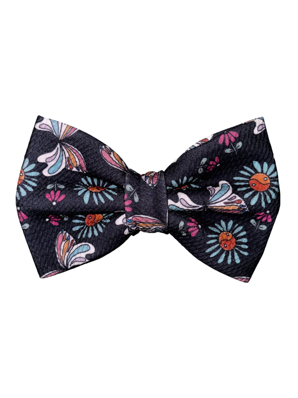 Flutter and Bloom Collection - Midnight Flight Bow Tie
