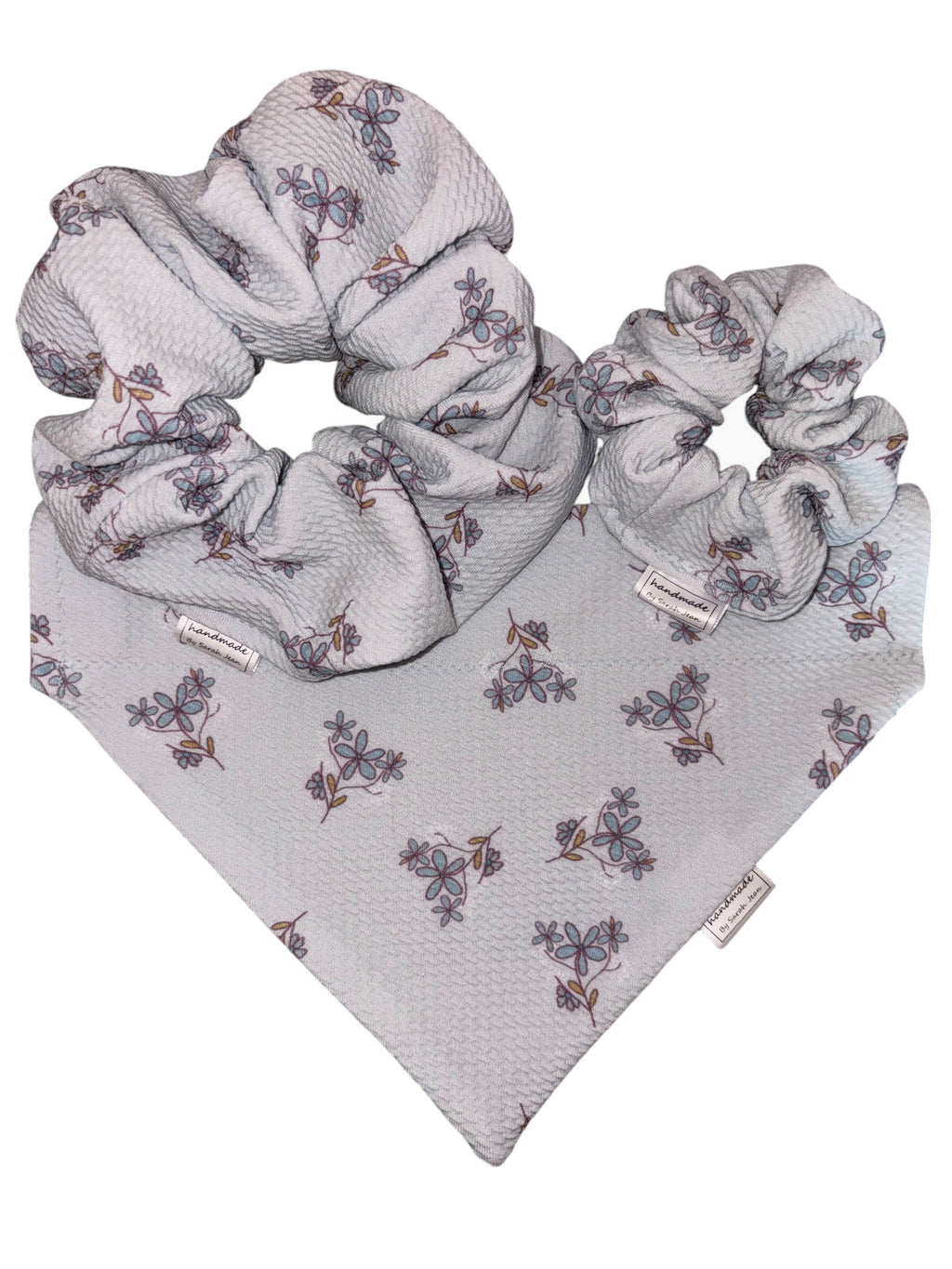 Flutter and Bloom Collection - Midnight Flight + Bluebell Sprig Reversible Bandana