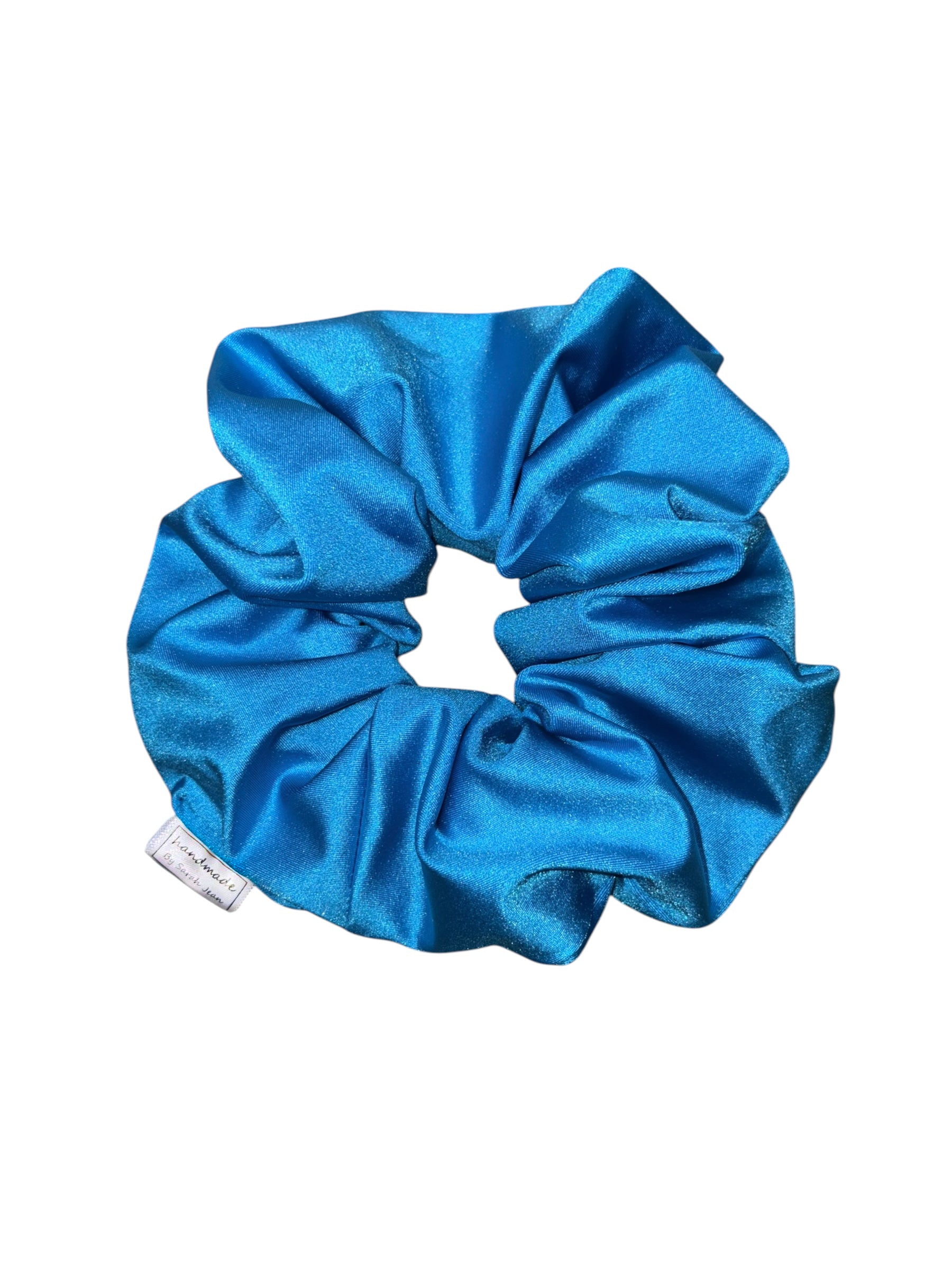 The Linnea Collection - Electric Blue Swim/Sweat Hair Scrunchie