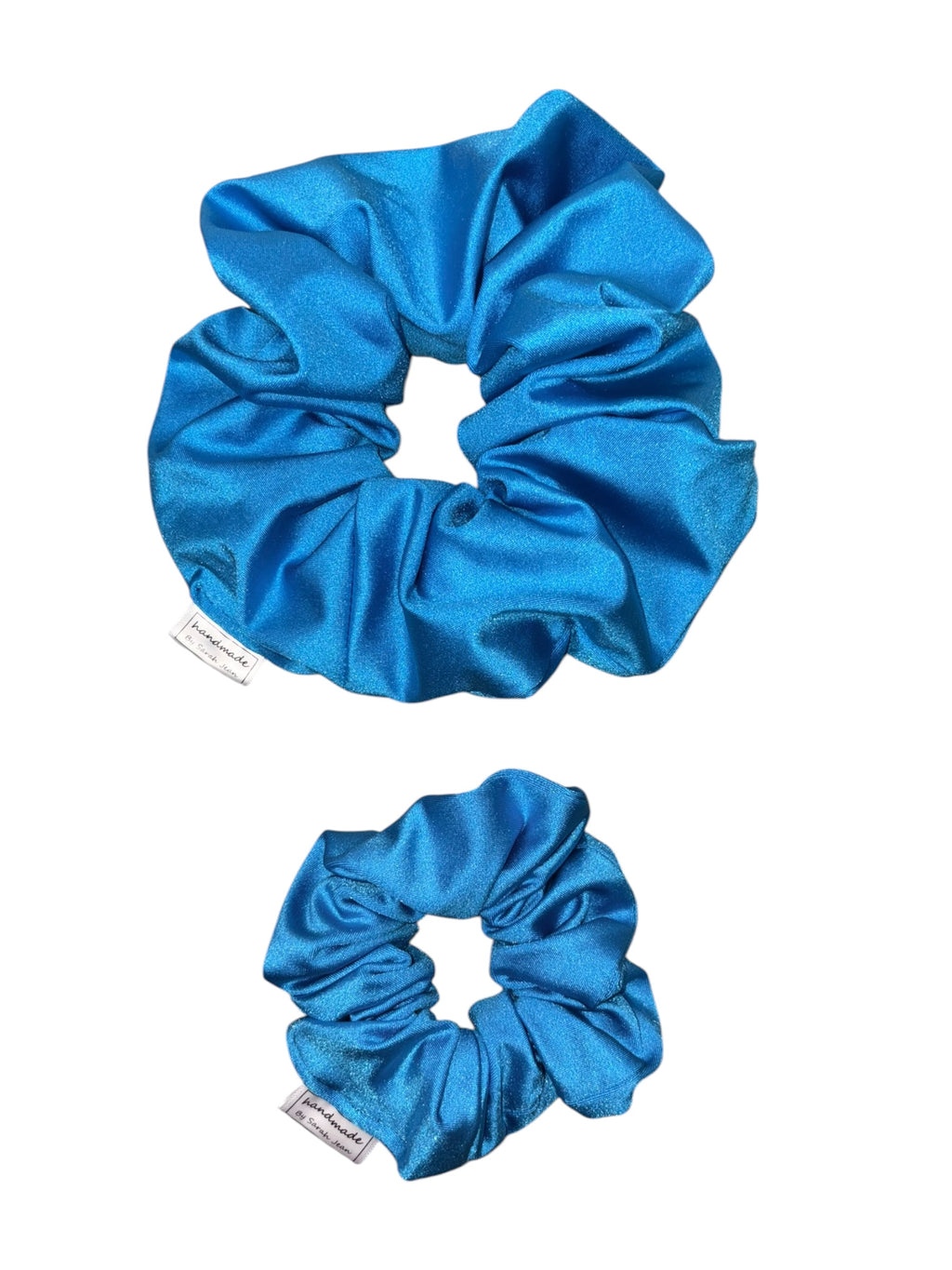 The Linnea Collection - Electric Blue Swim/Sweat Hair Scrunchie