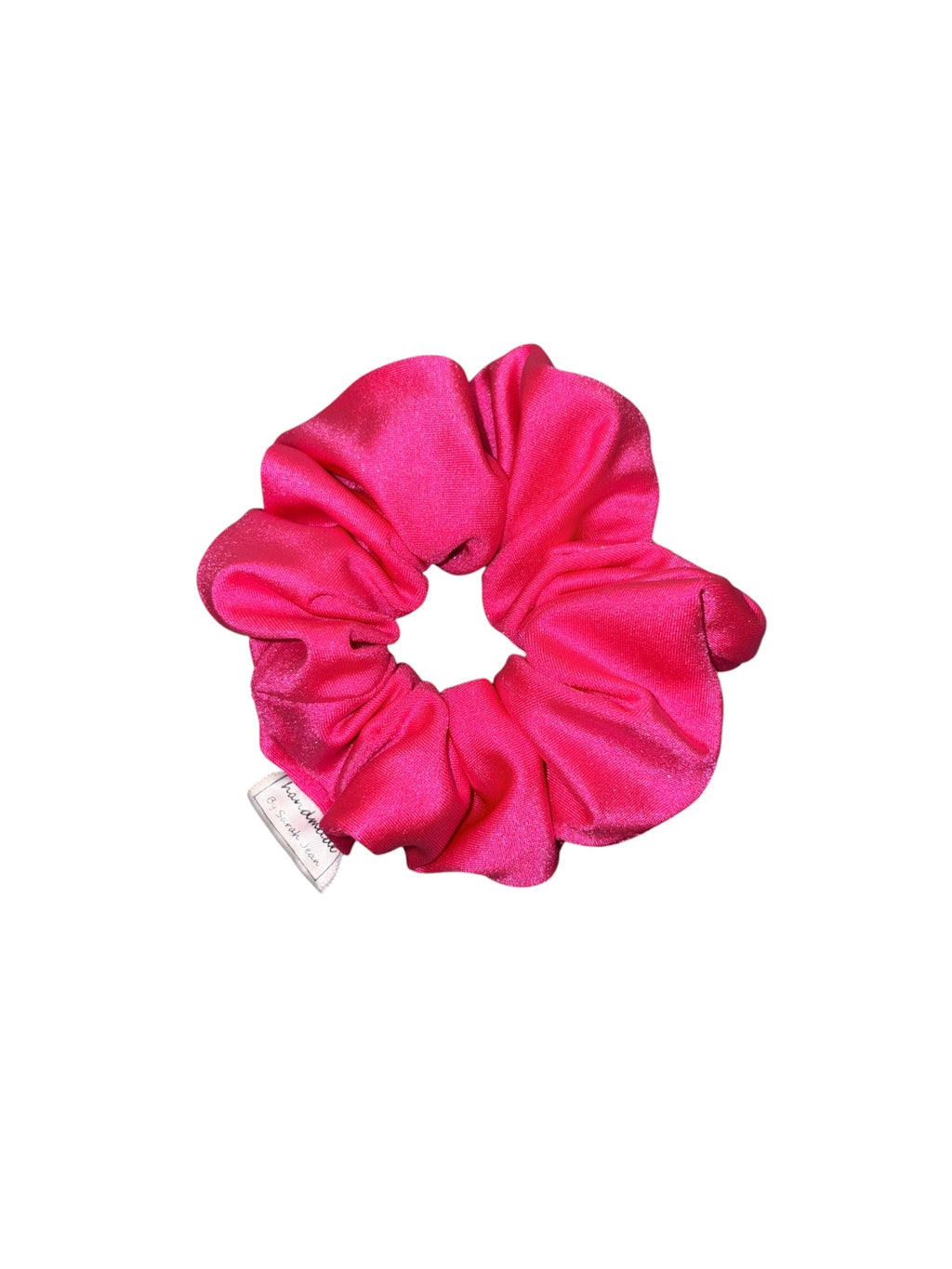 The Linnea Collection - Hot Pink Swim/Sweat Hair Scrunchie
