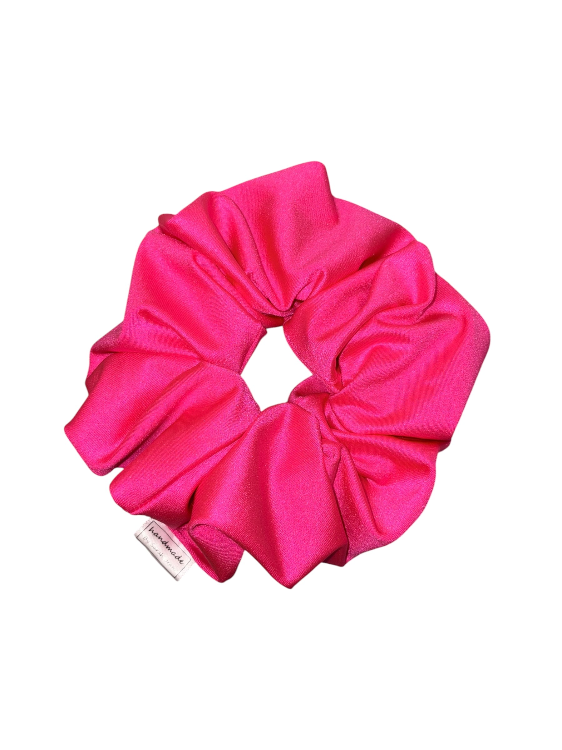 The Linnea Collection - Hot Pink Swim/Sweat Hair Scrunchie