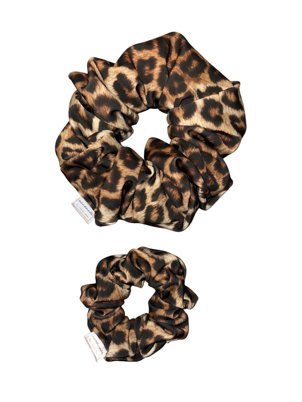 The Linnea Collection - Wild Leopard Swim/Sweat Hair Scrunchie
