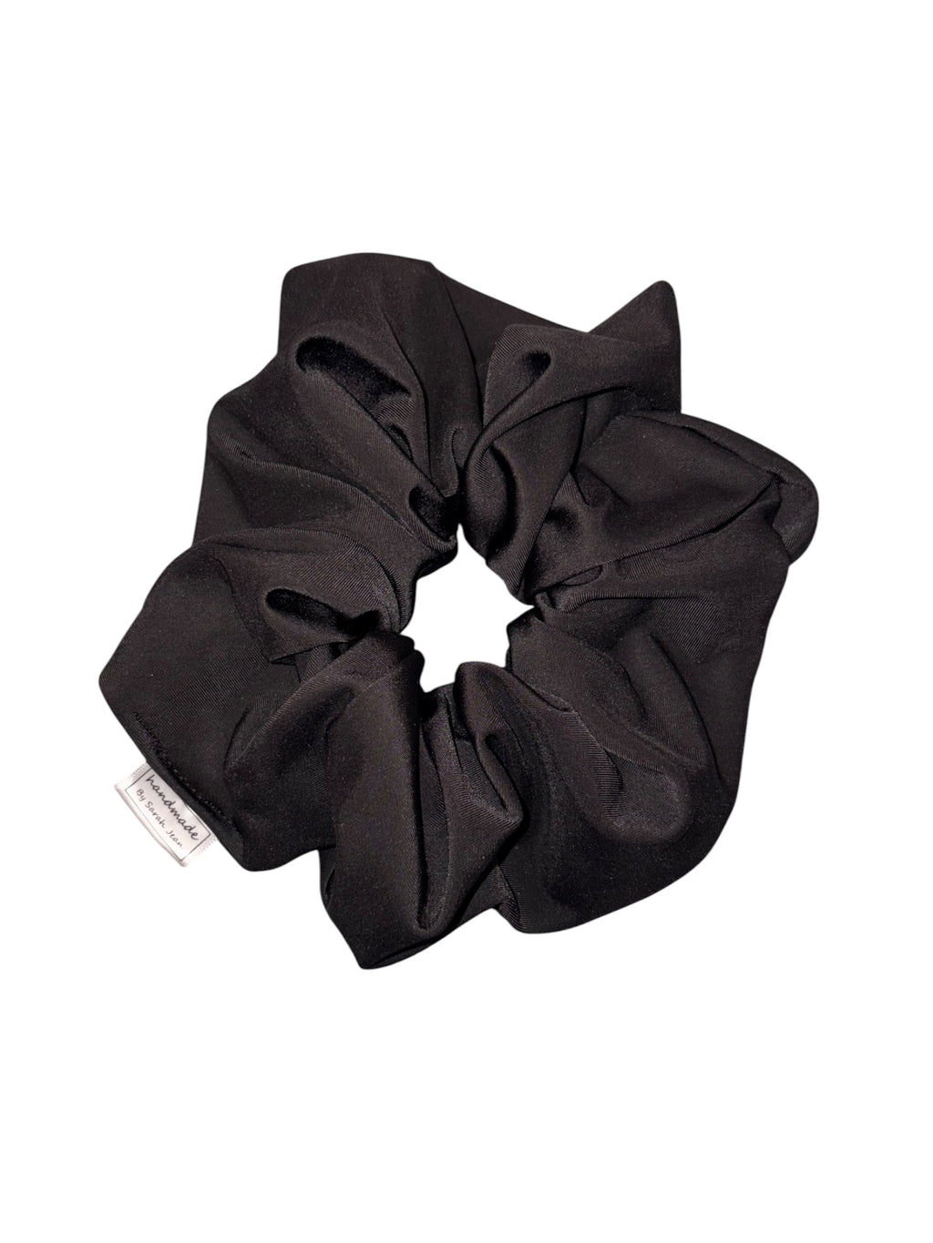 The Linnea Collection - Black Swim/Sweat Hair Scrunchie