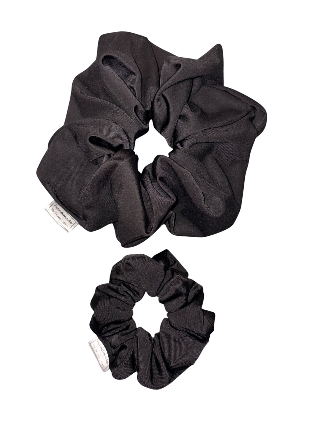 The Linnea Collection - Black Swim/Sweat Hair Scrunchie
