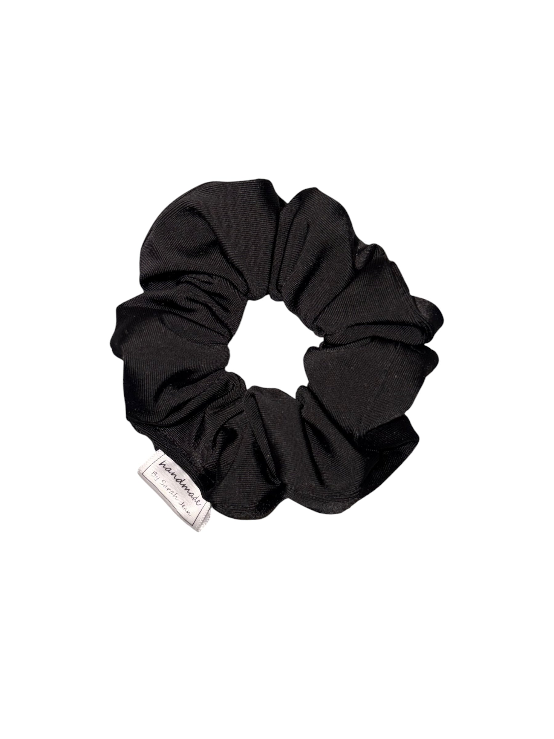 The Linnea Collection - Black Swim/Sweat Hair Scrunchie