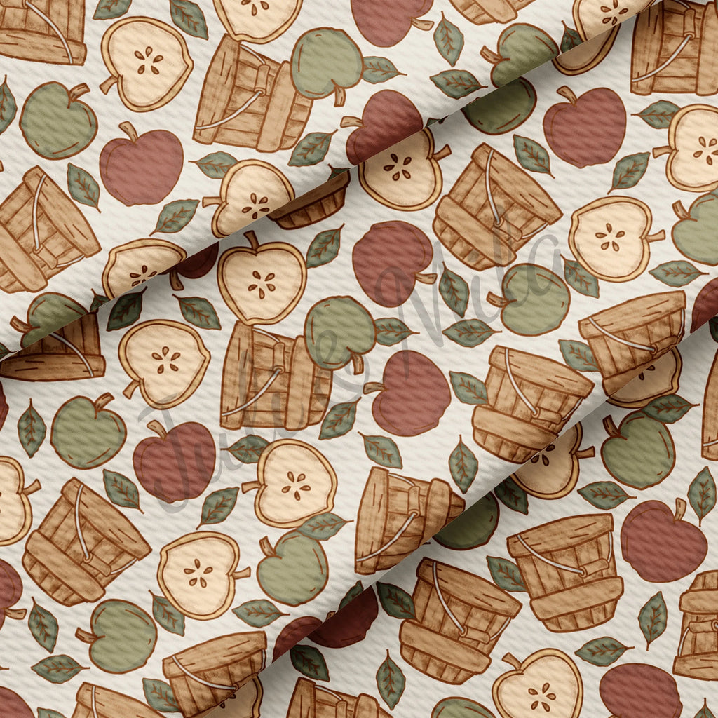 Autumn Countryside Collection - Apple Orchard + Rustic Plaid Reversible Bandana