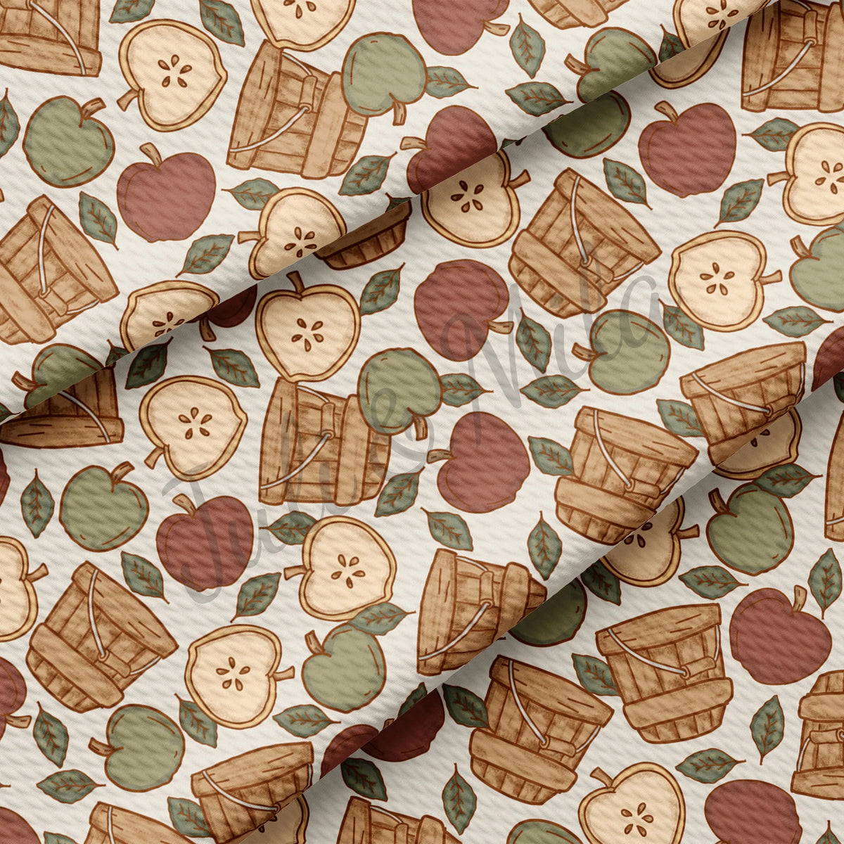 Autumn Countryside Collection - Apple Orchard + Rustic Plaid Reversible Bandana