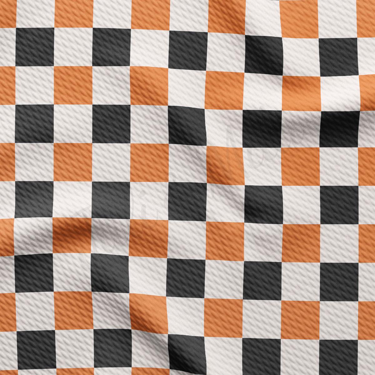Spooky Season Collection - Ghostly Garden + Halloween Checker Reversible Bandana